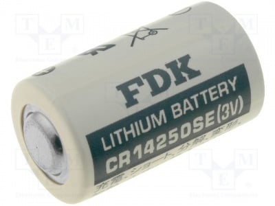 Литиева батерия BR-CR14250SE Батерия: литиева; 3V; 1/2AA; O14,5x25mm; 900mAh